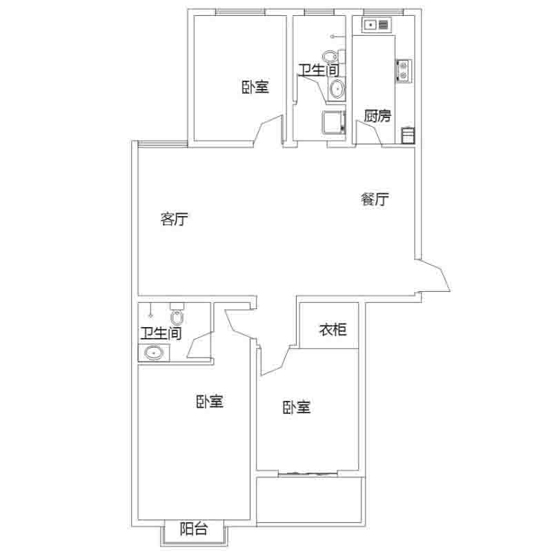 C1戶型 3室2廳 146㎡