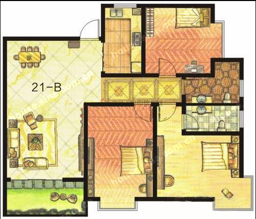 東方明珠 3室2廳2衛1廚137.04㎡